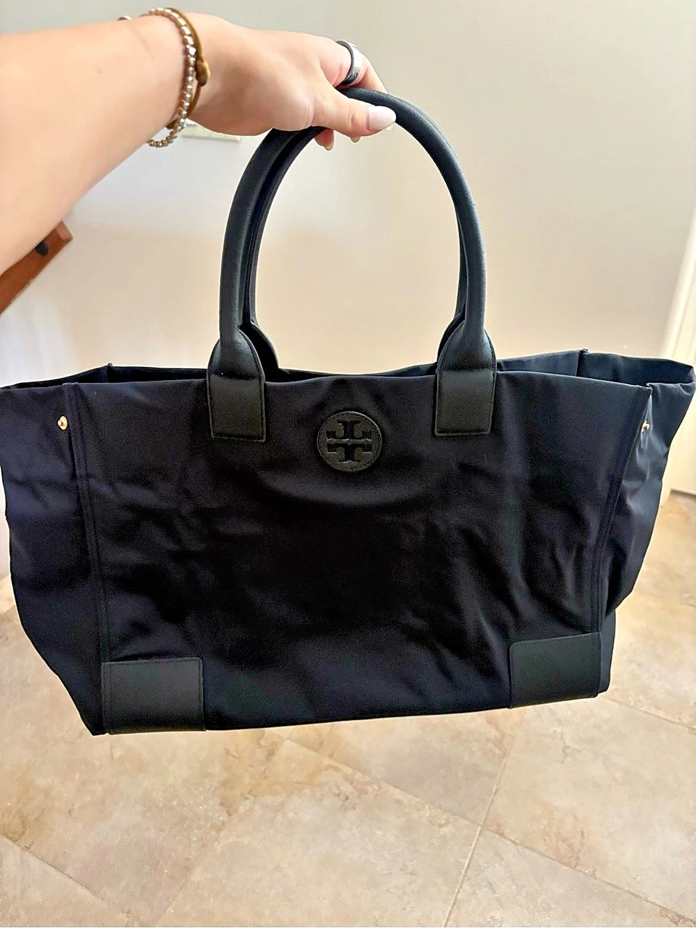 Tory Burch Ella Tote Black Tote Bag